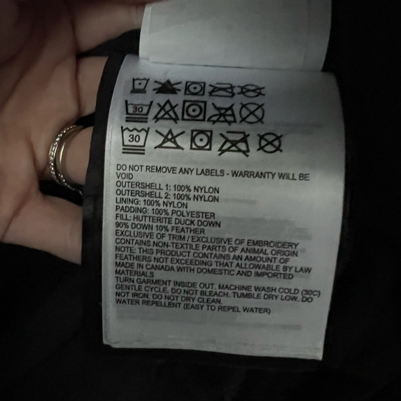 Canada Goose Alliston Packable Down Jacket in Black Size Medium - Picture 9 of 14